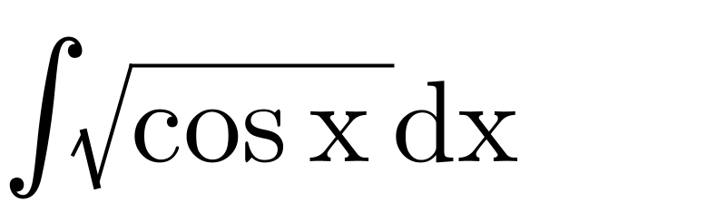 ∫(√(cos x ))dx  