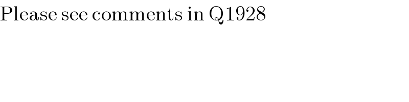 Please see comments in Q1928  