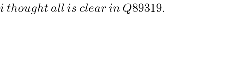 i thought all is clear in Q89319.  